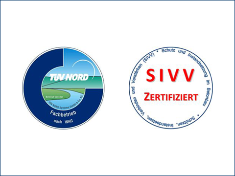 TÜV Nord und SIVV Zertifiziert